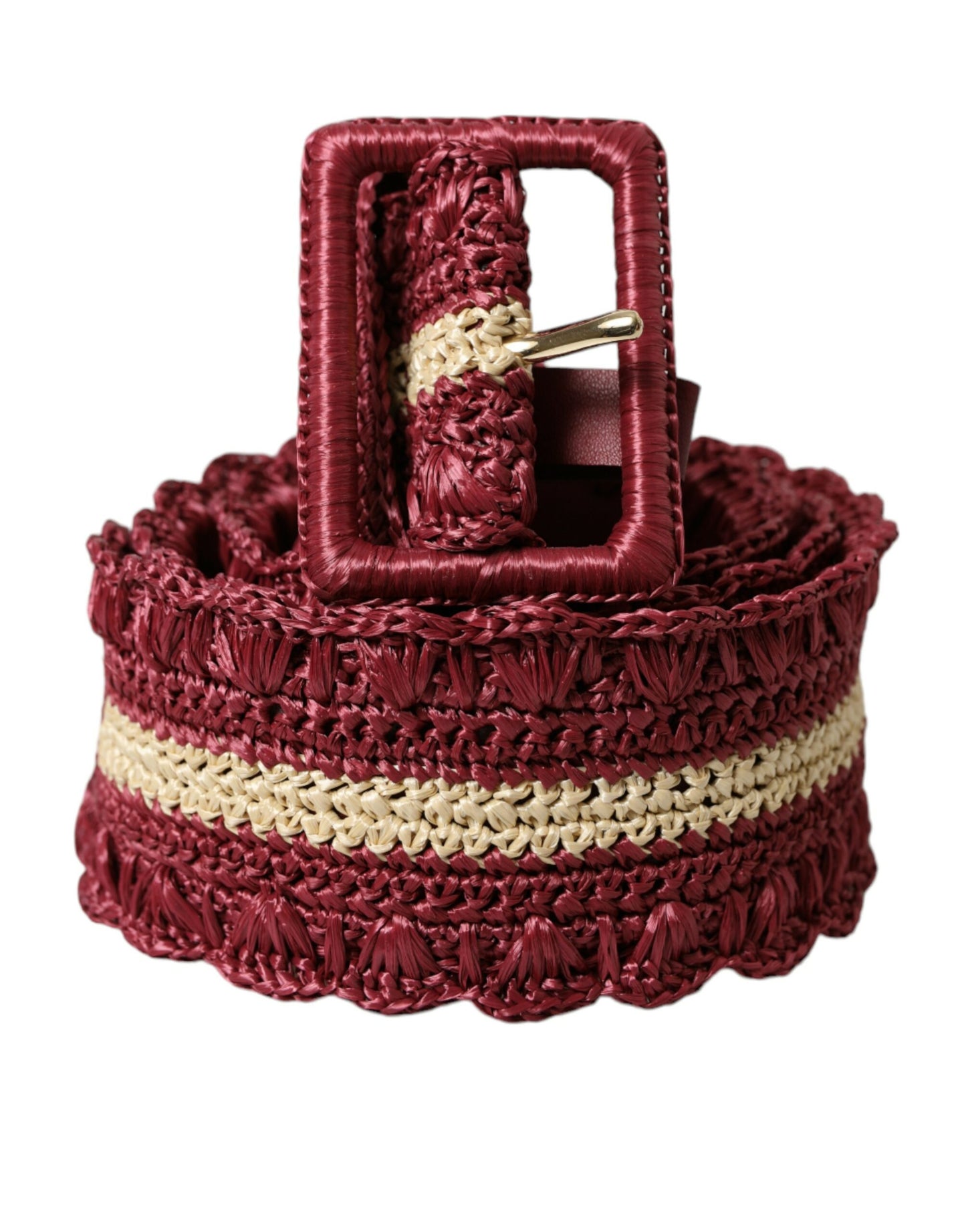 Maroon Elegance Canvas Taille Riem