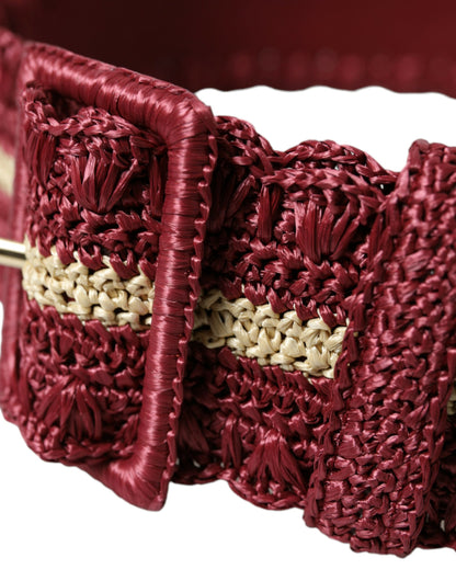 Maroon Elegance Canvas Taille Riem