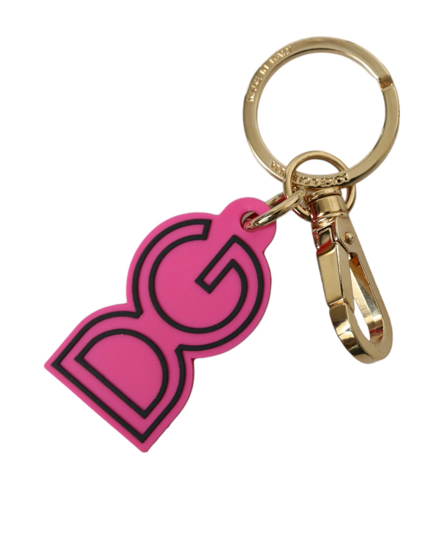 Chique gouden en roze logo sleutelhanger