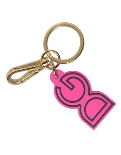 Chique gouden en roze logo sleutelhanger