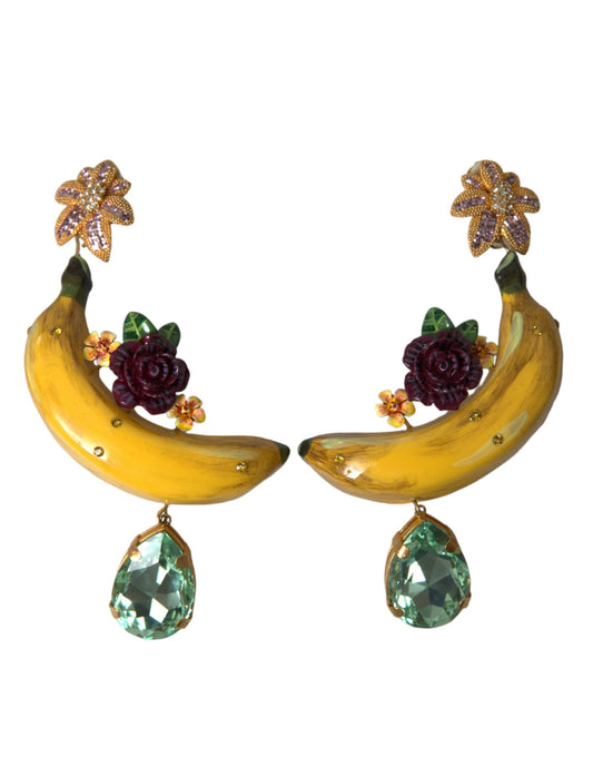 Chique Clip-on Banana Dangle Oorbellen