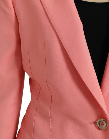 Chique roze piek revers blazer