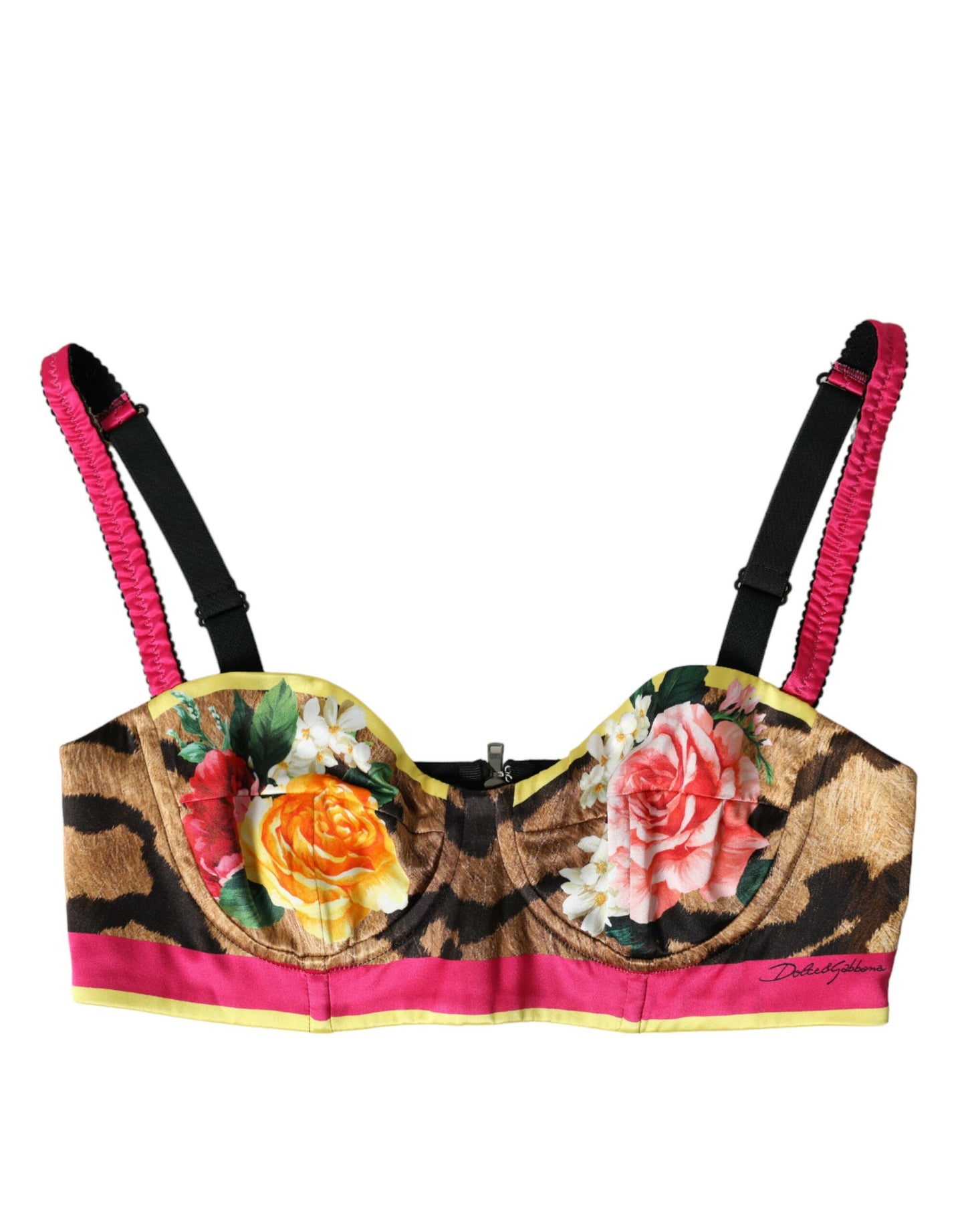 Bloemenzijdenmix Bustier Crop Top