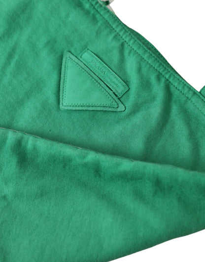 Elegante groene stoffen tas