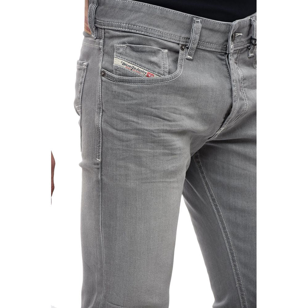 Grijze katoenen jeans en broek