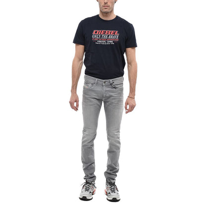 Grijze katoenen jeans en broek