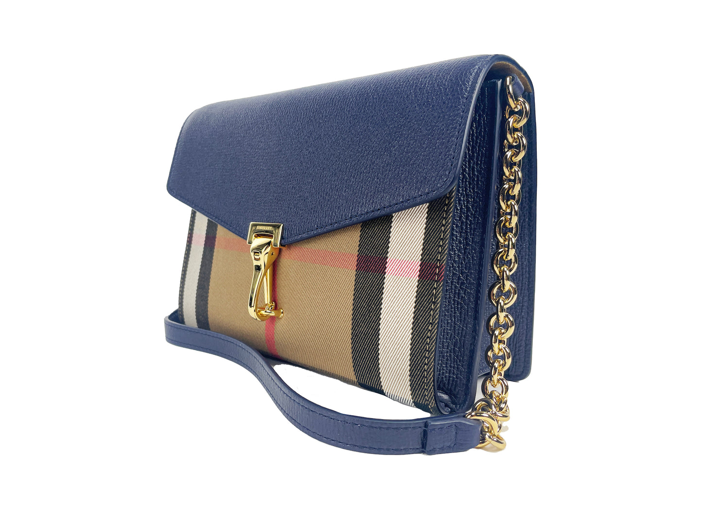 Macken Kleine Regency Blauwe Huisruit Leren Crossbody Tas