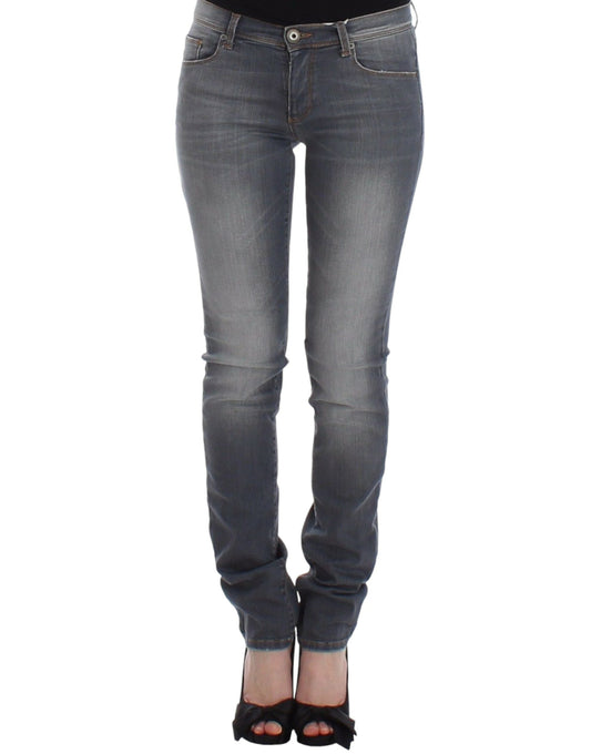 Chique grijze slim-fit skinny jeans