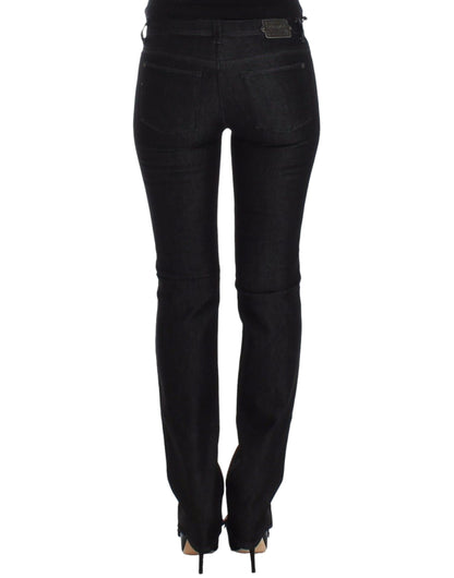 Chique zwarte skinny jeans met smalle pijpen