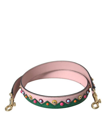 Roze leren handtas accessoire schouderband