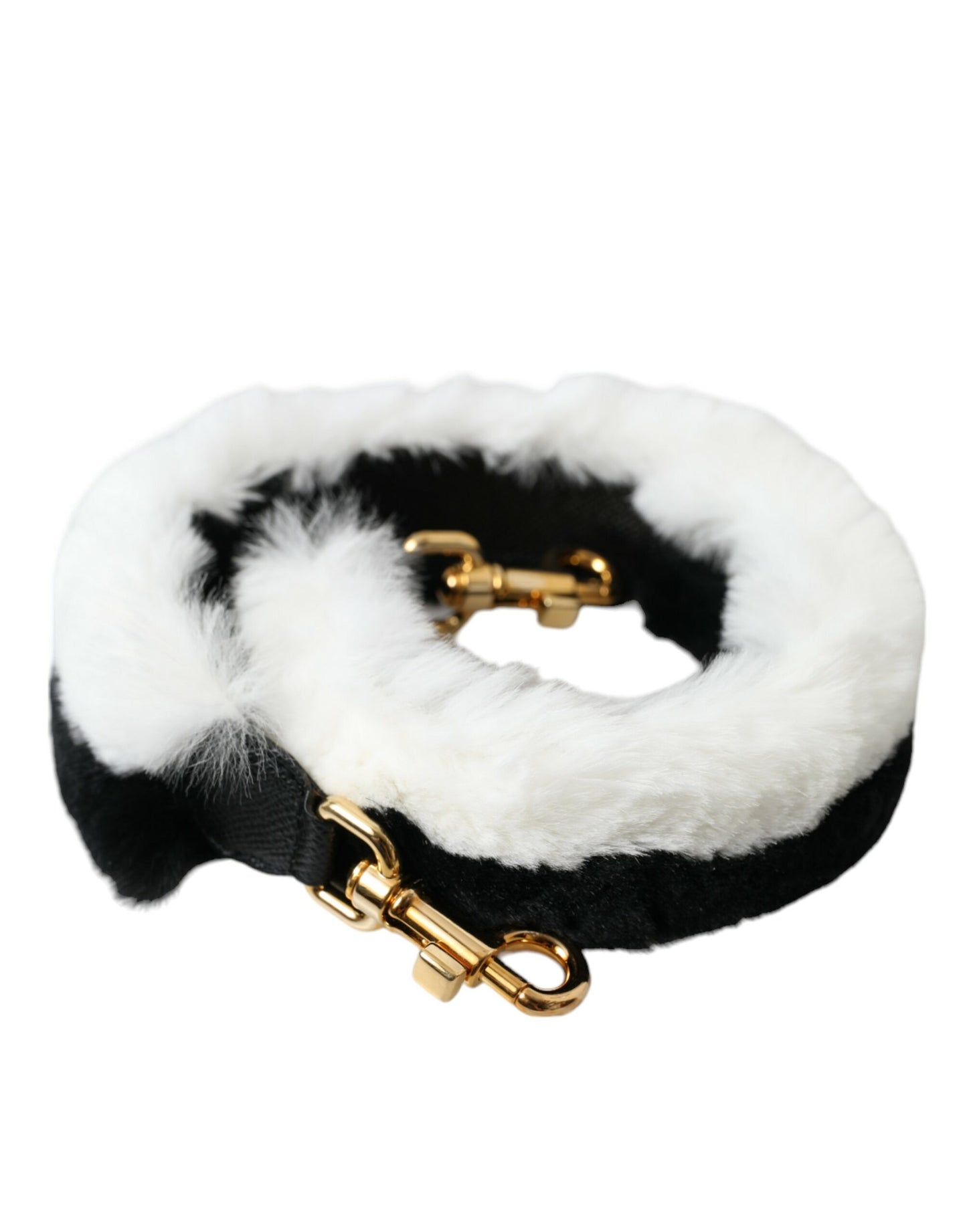 Zwart Wit Lapin Bont Accessoire Schouderband