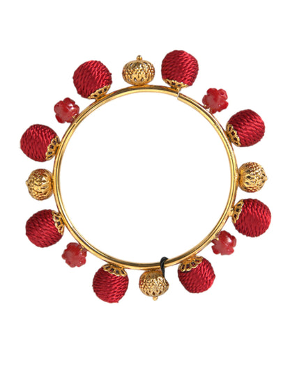 Goud messing rood RUNWAY Sicilia Natale rozen armband