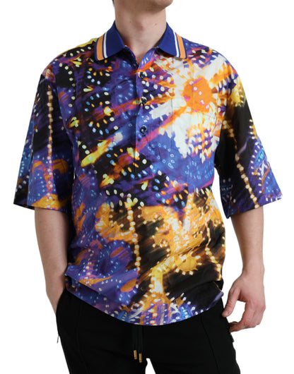 Multicolor Luminarie Print Katoenen Casual Shirt