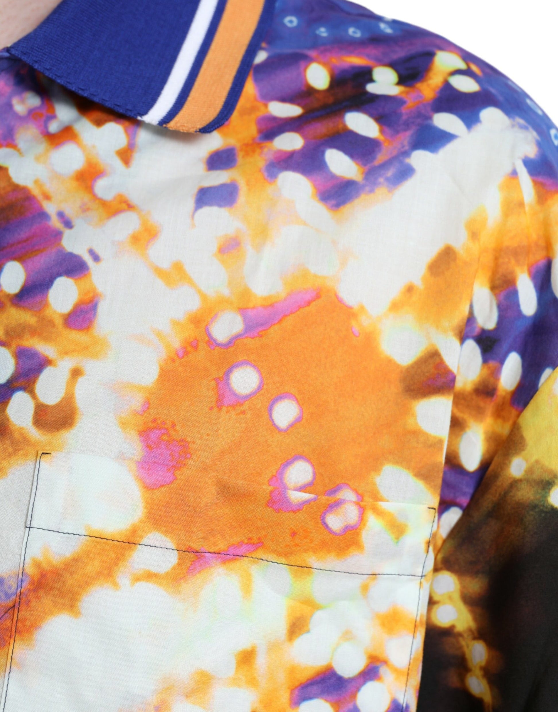 Multicolor Luminarie Print Katoenen Casual Shirt