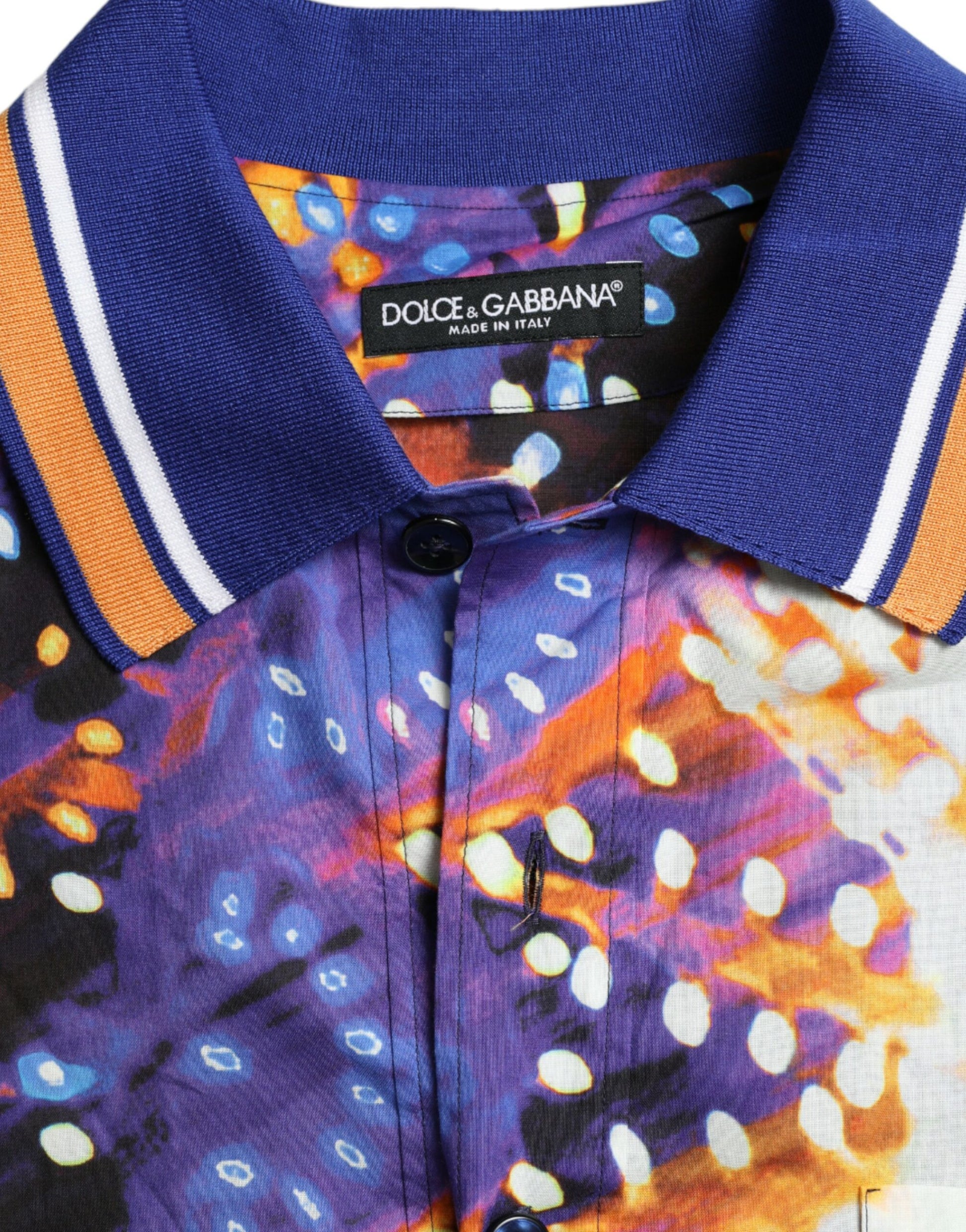 Multicolor Luminarie Print Katoenen Casual Shirt