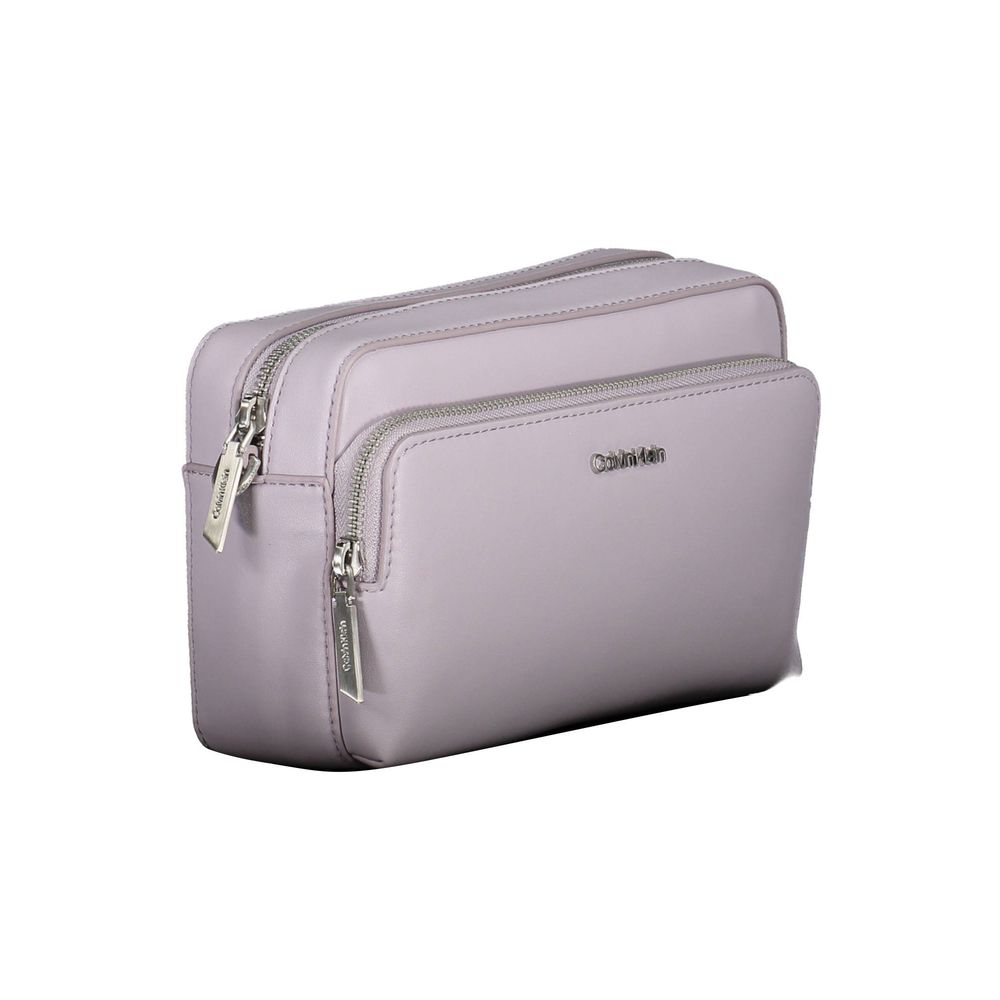 Purple Polyester Handbag