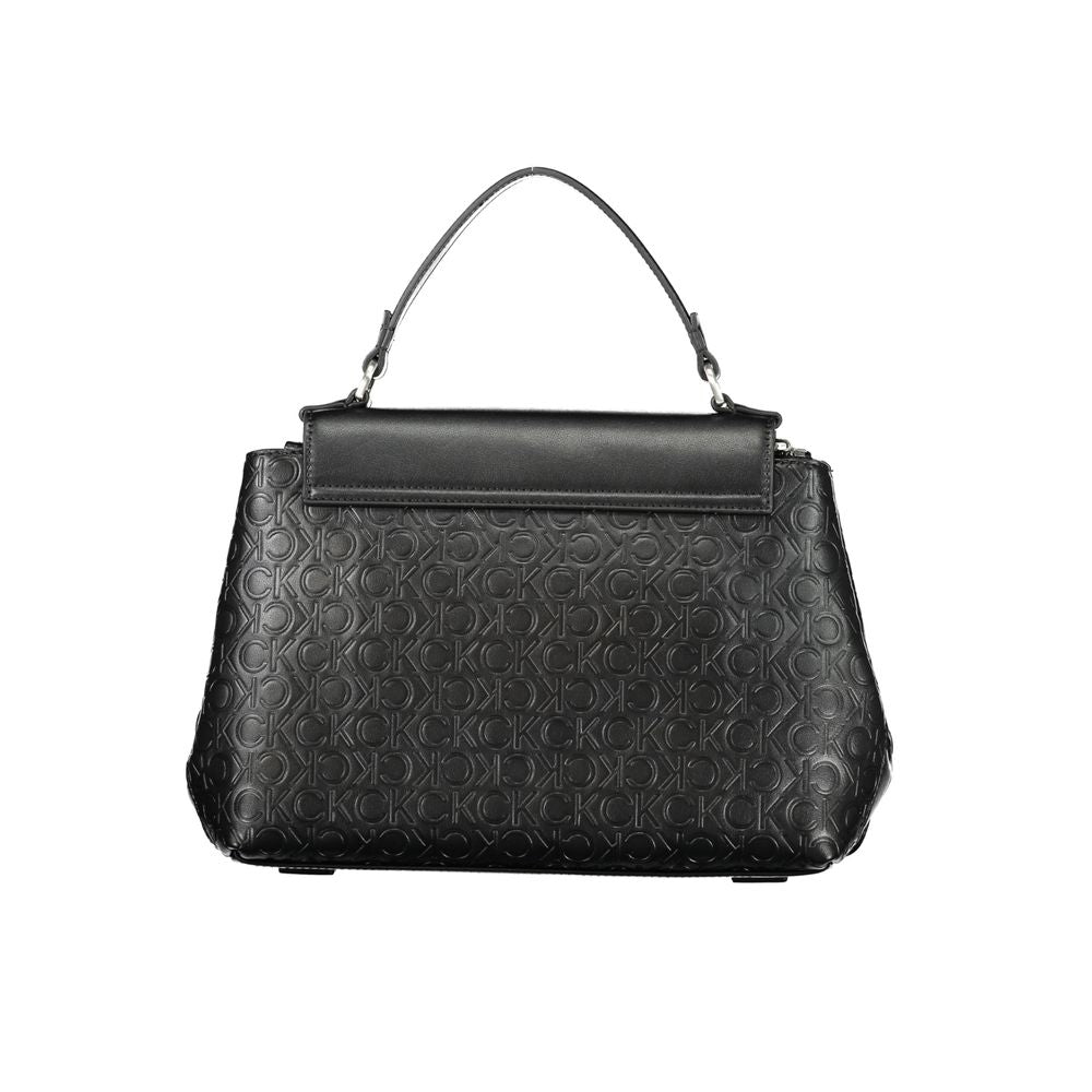 Black Polyester Handbag