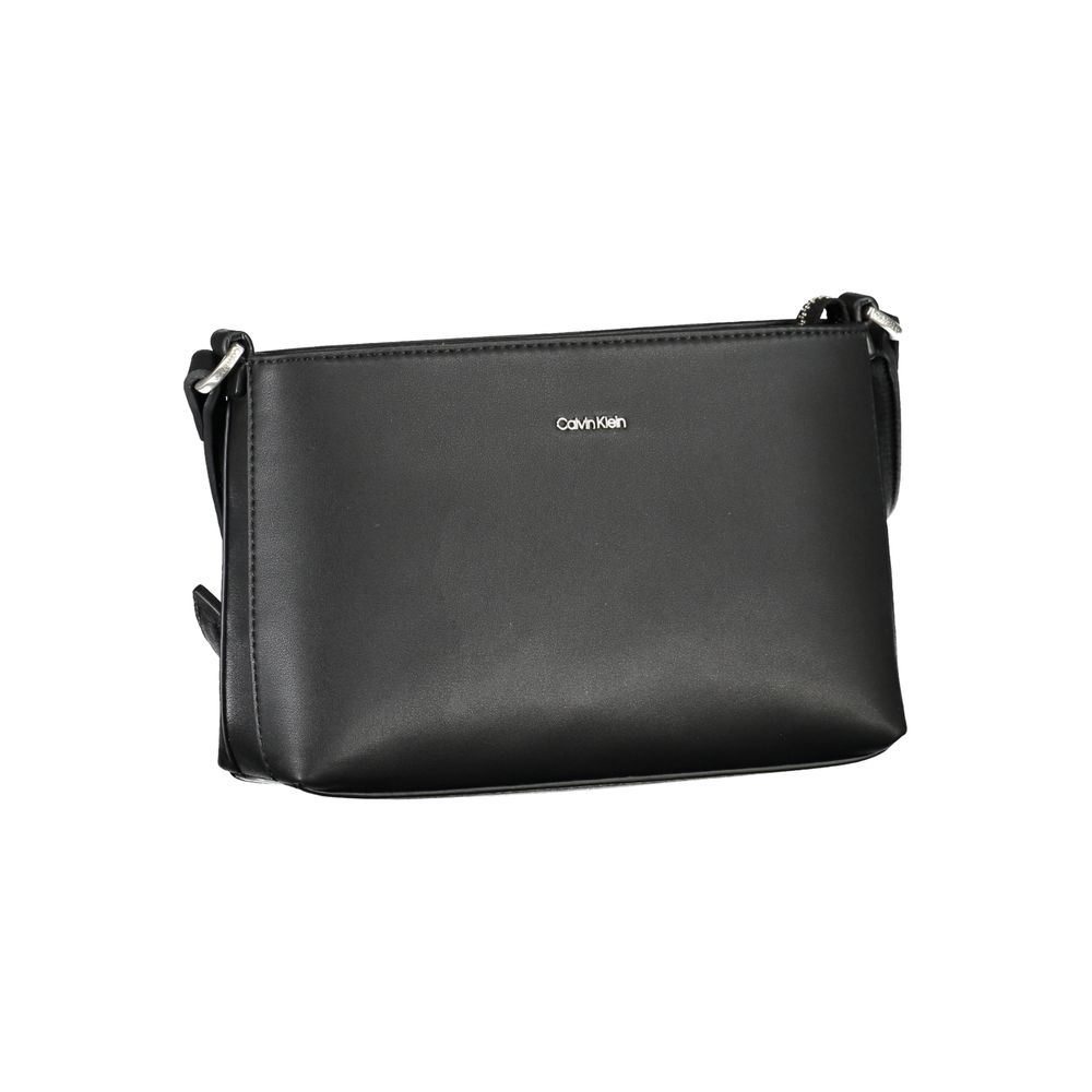 Black Polyester Handbag