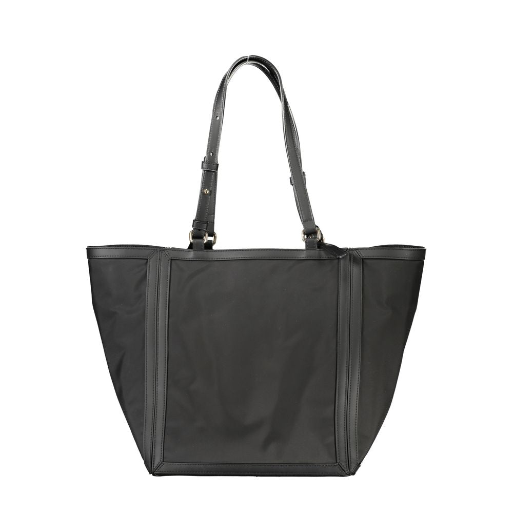 Black Polyester Handbag