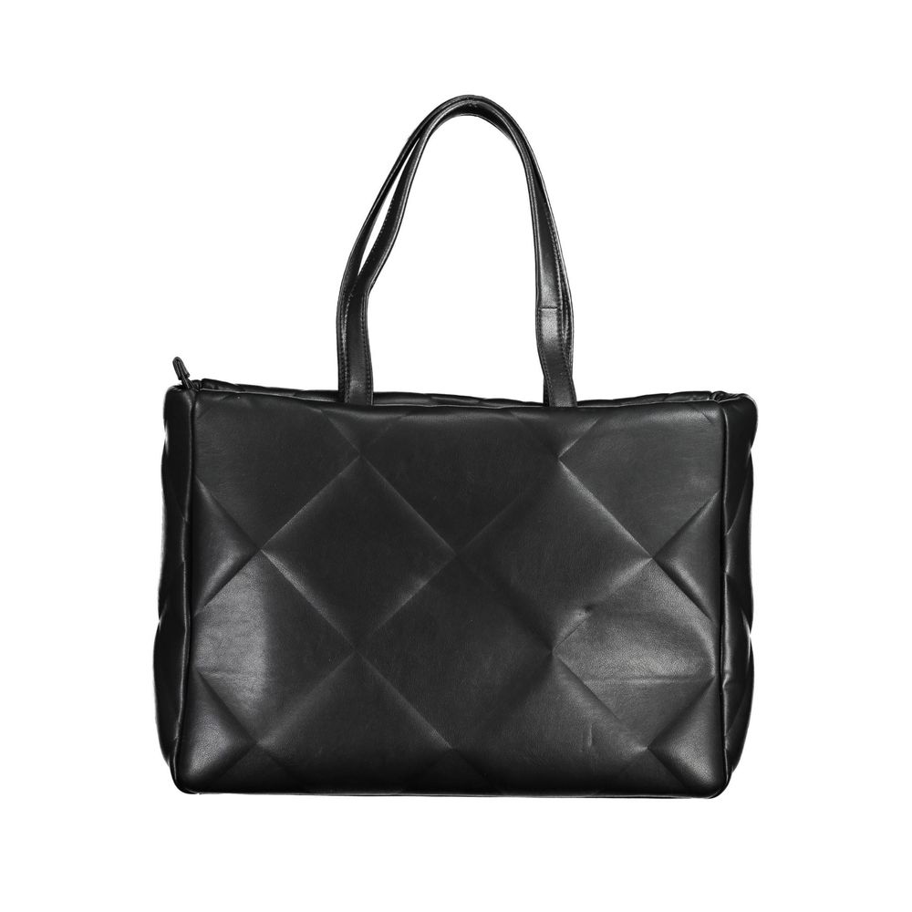 Black Polyester Handbag