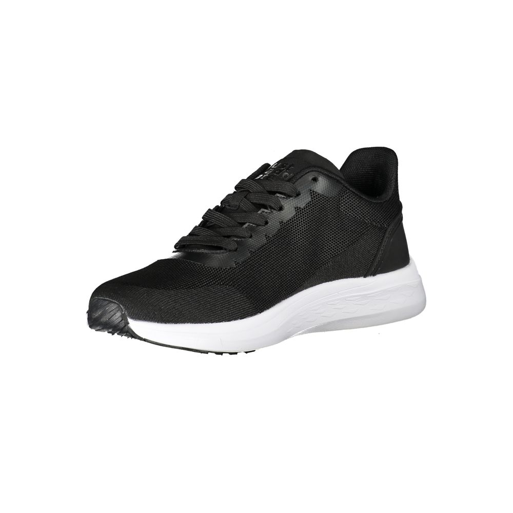 Black Polyester Sneaker