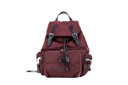 Medium Burgundy Econyl Nylon Rugzak Trekkoord Rugzak Boekentas