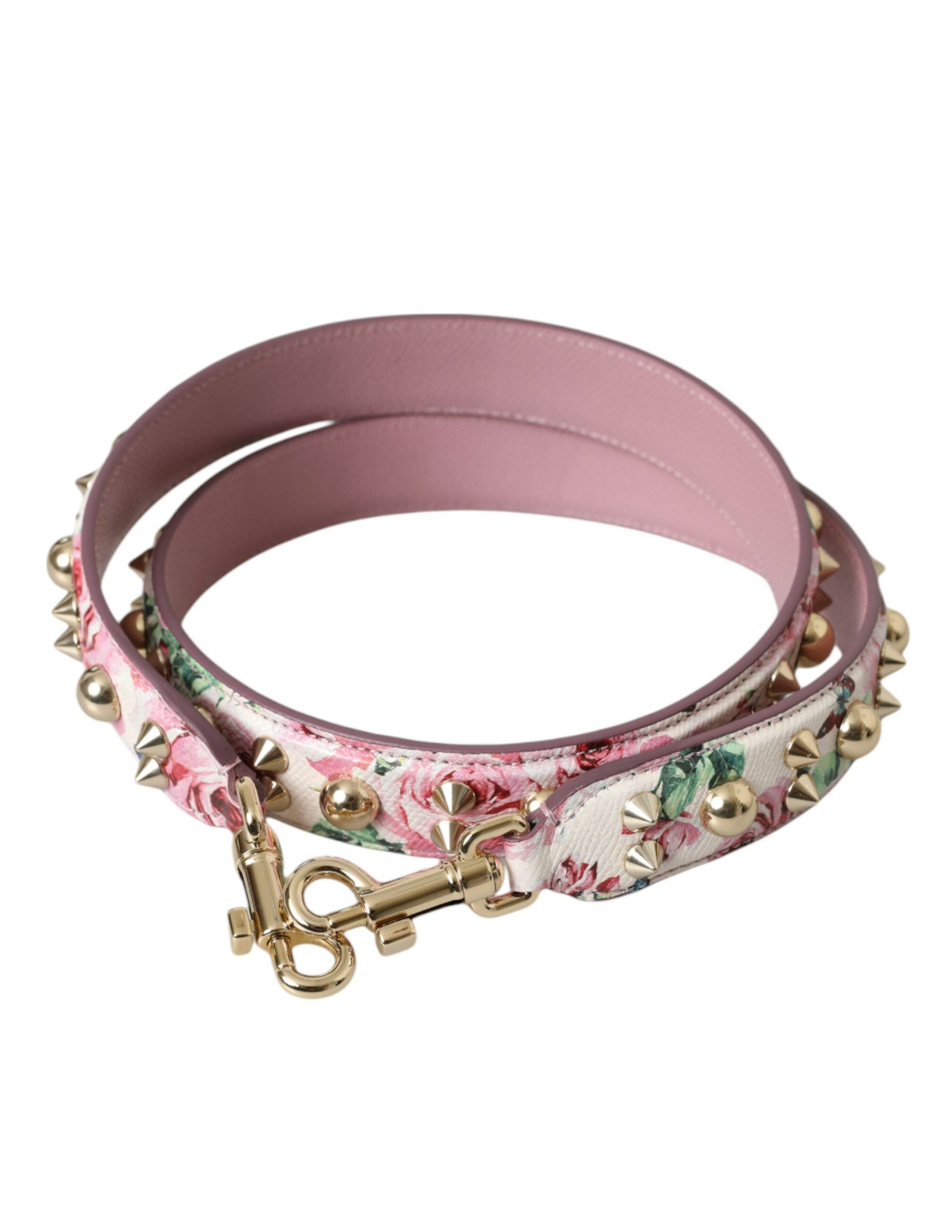 Roze bloemen handtas accessoire schouderband