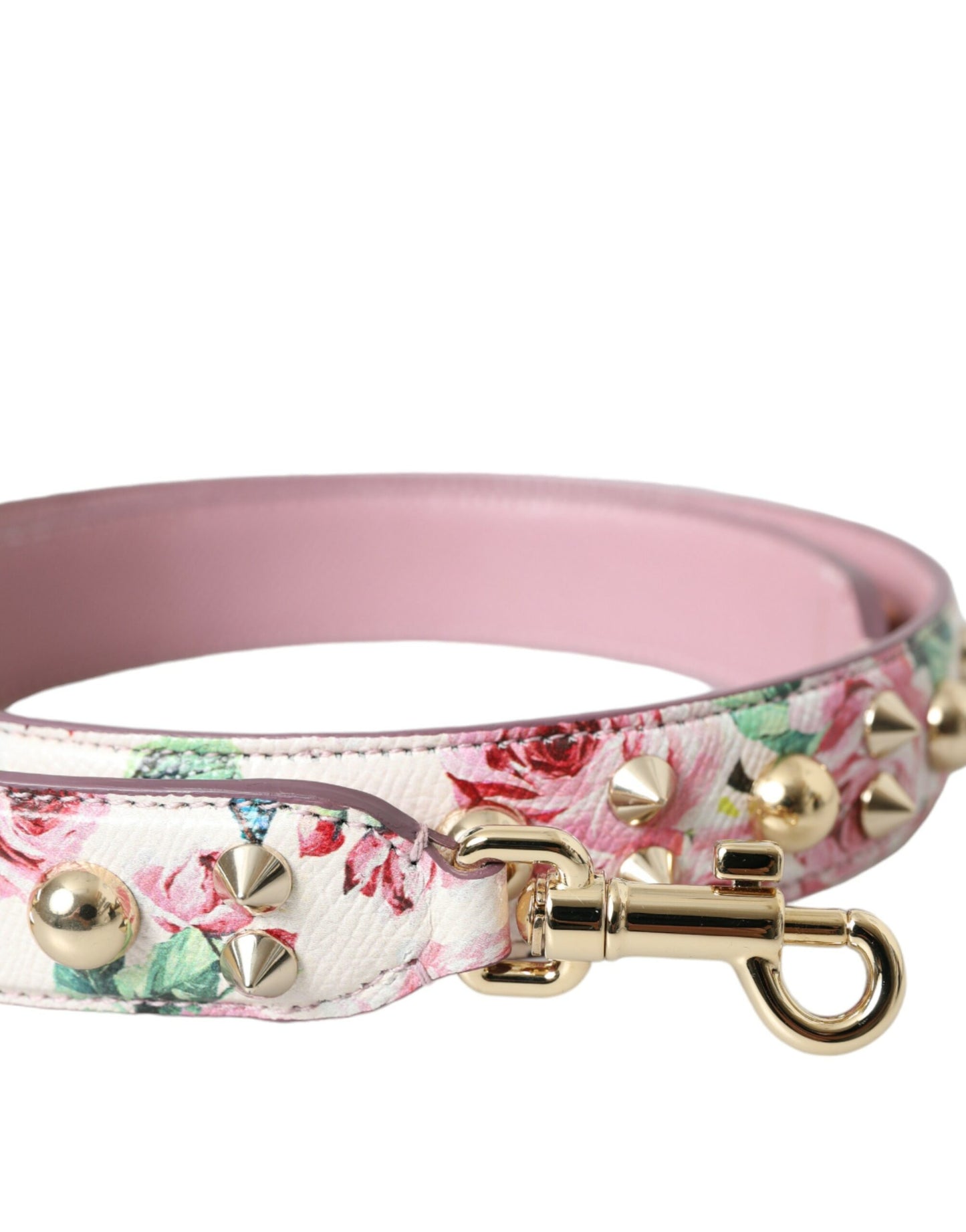 Roze bloemen handtas accessoire schouderband