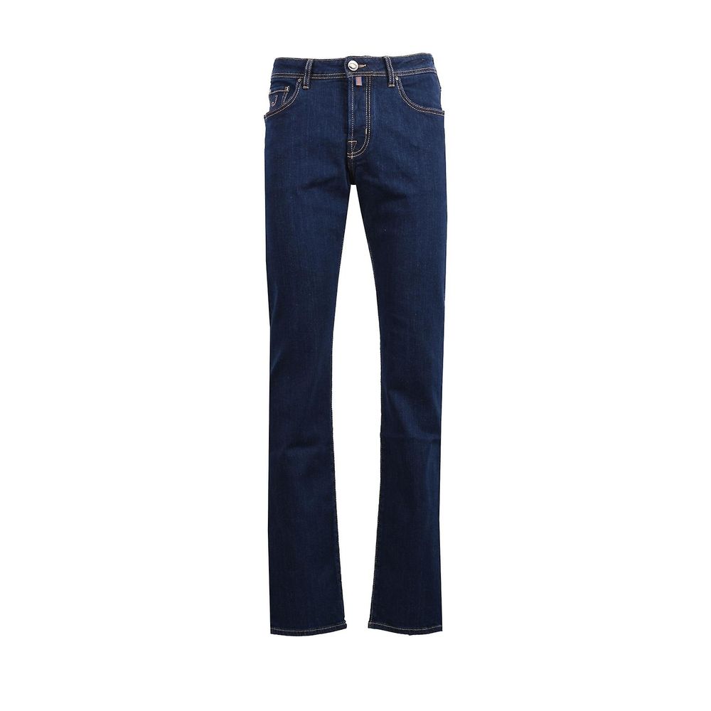 Blauwe katoenen jeans en broek