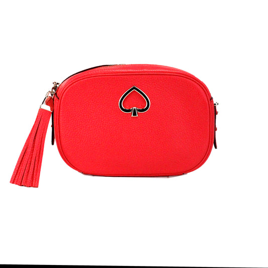 Kourtney Small Stoplight Pebble leren cameratas crossbody handtas