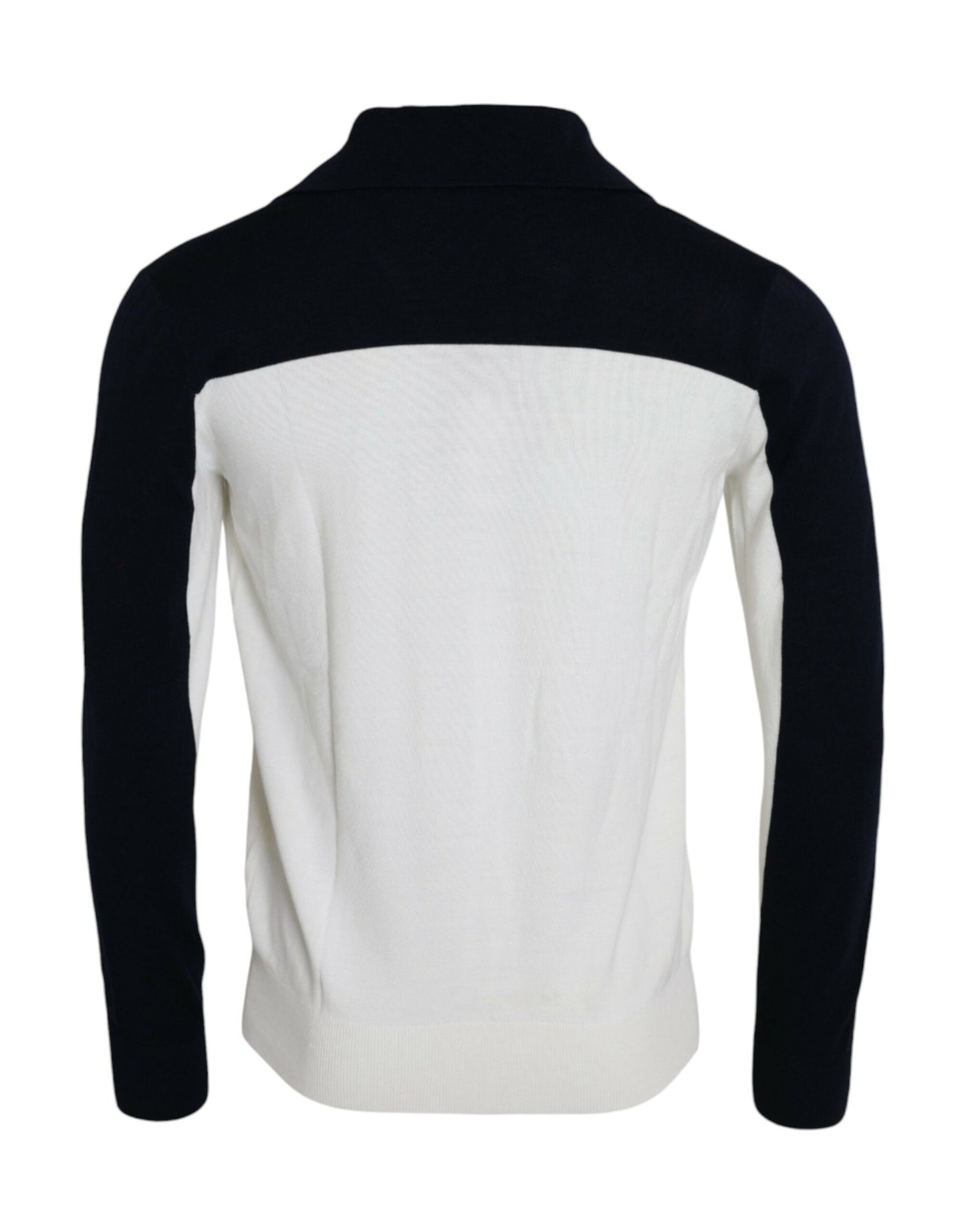 Wit Zwart SICILIË Henley Shirt Pullover Trui