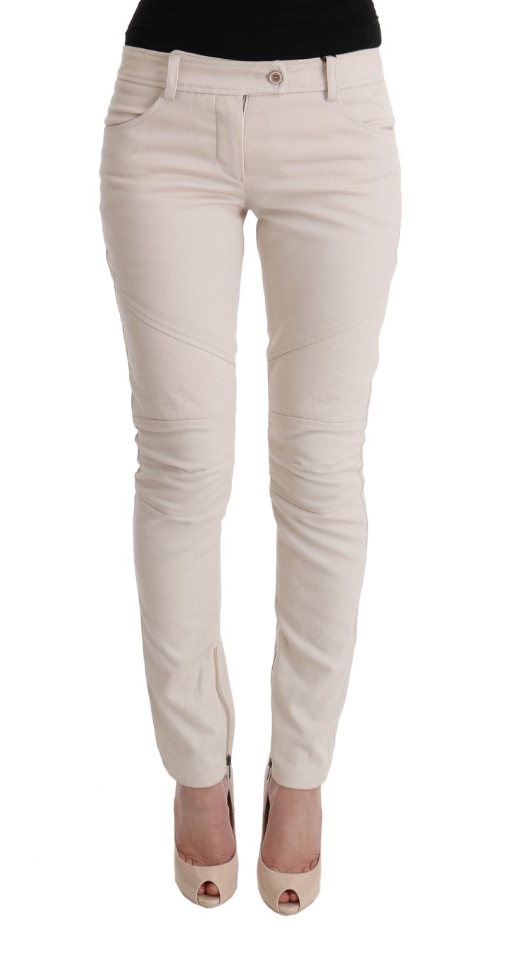 Chique witte slim fit denim schat