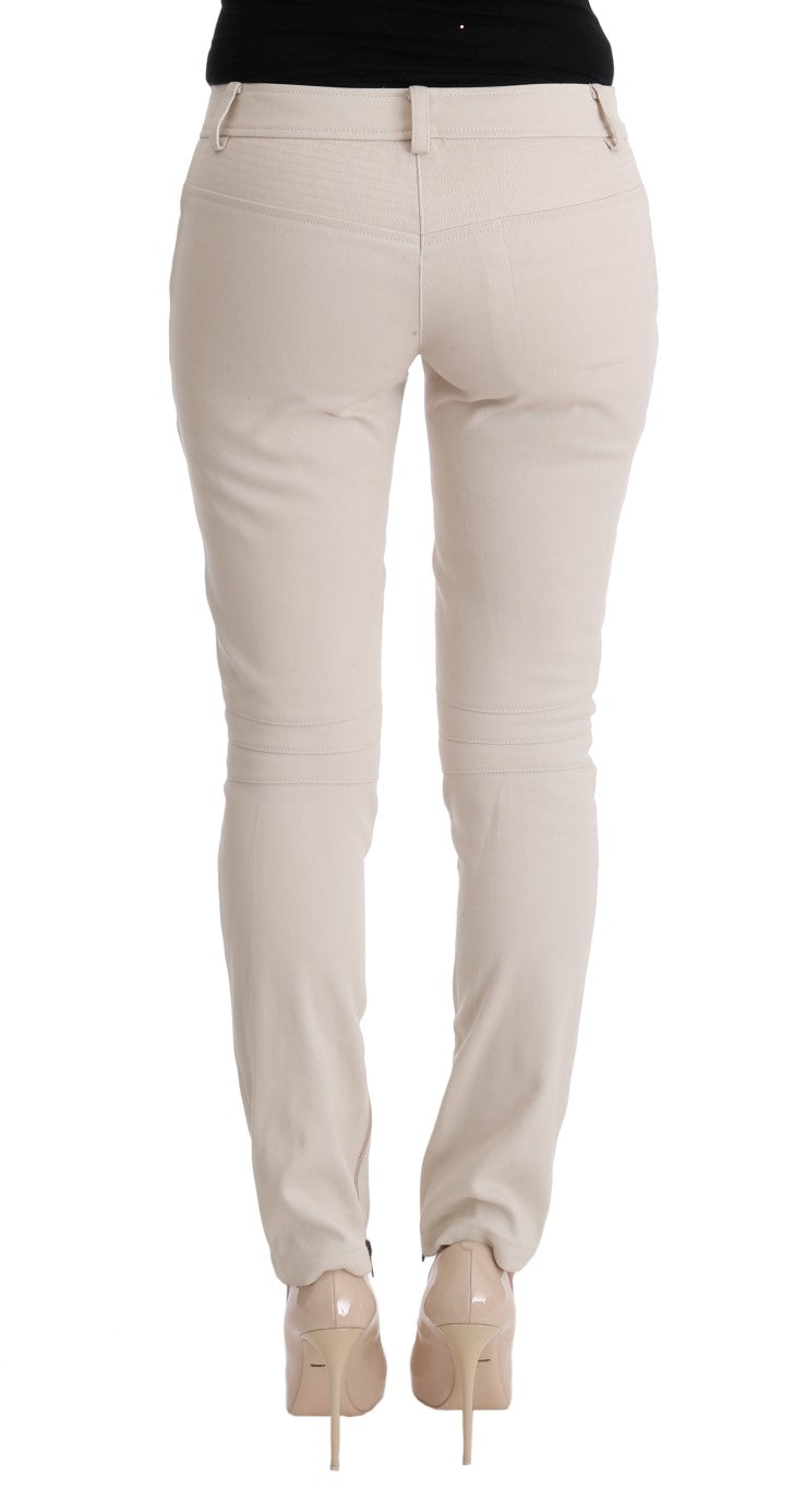 Chique witte slim fit denim schat