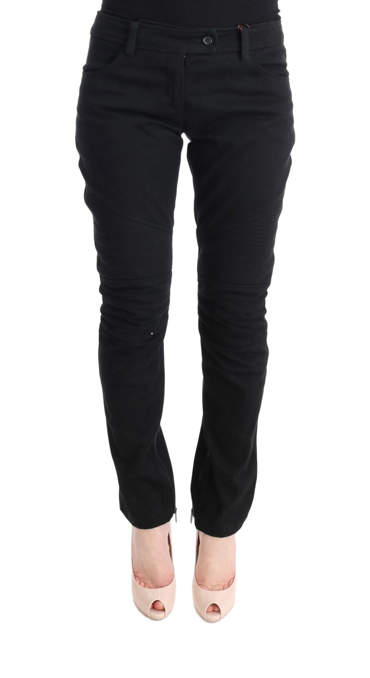 Chique zwarte slim fit broek