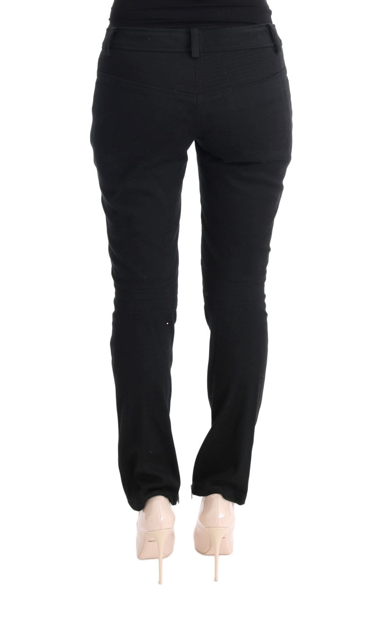 Chique zwarte slim fit broek