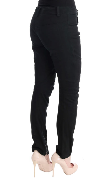 Chique zwarte slim fit broek