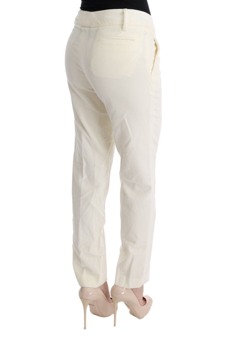 Chique witte regular fit broek