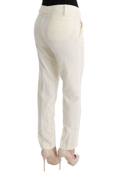 Chique witte regular fit broek