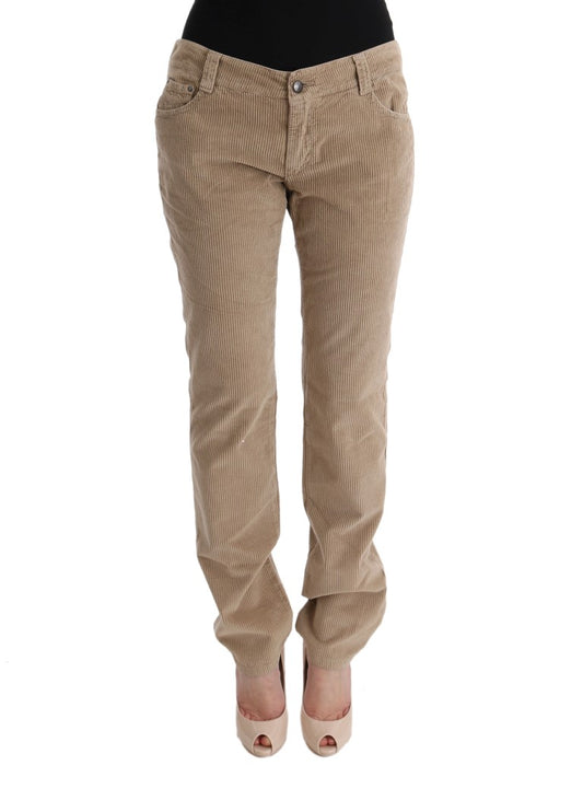 Beige Regular Fit Luxe Broek