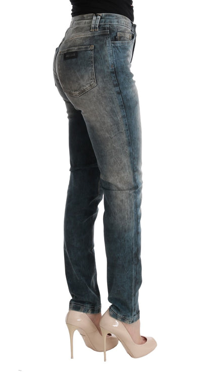 Chique blauwe slim fit jeans