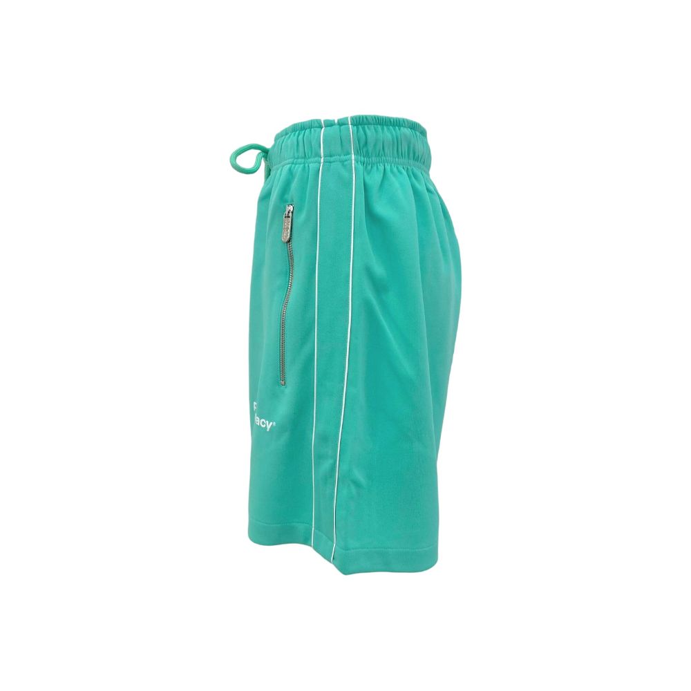 Chique groene Bermudashorts met zijstrepen