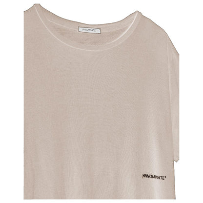 Elegante oversized modal T-shirt met logo