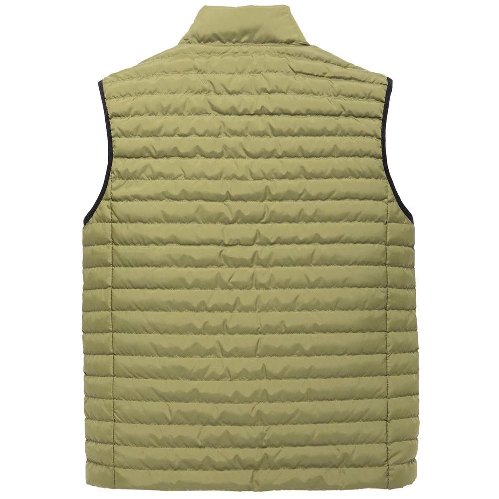 Versatile Green Down Vest for Men