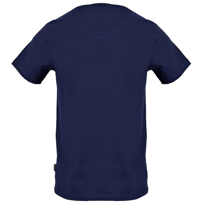 Blauw katoenen T-shirt