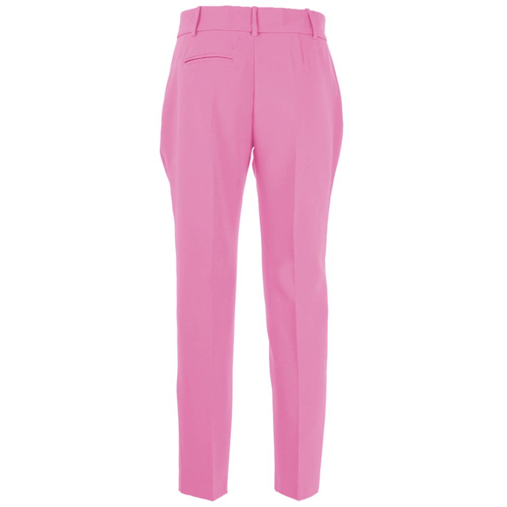 Roze polyester jeans en broek