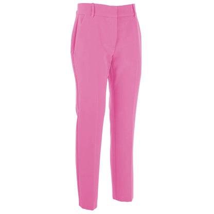 Roze polyester jeans en broek