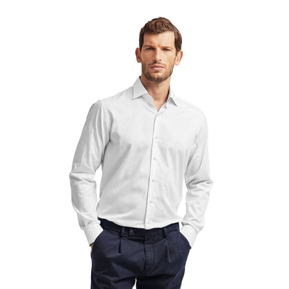 White Cotton Men's Shirt