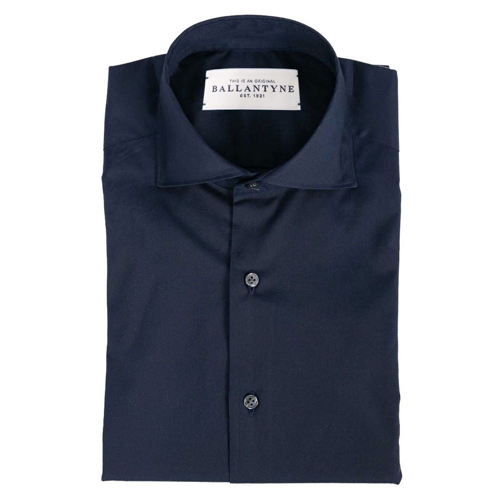 Blue Cotton Men's Shirt