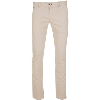 Beige katoenen chinobroek – Slim Fit Elegance