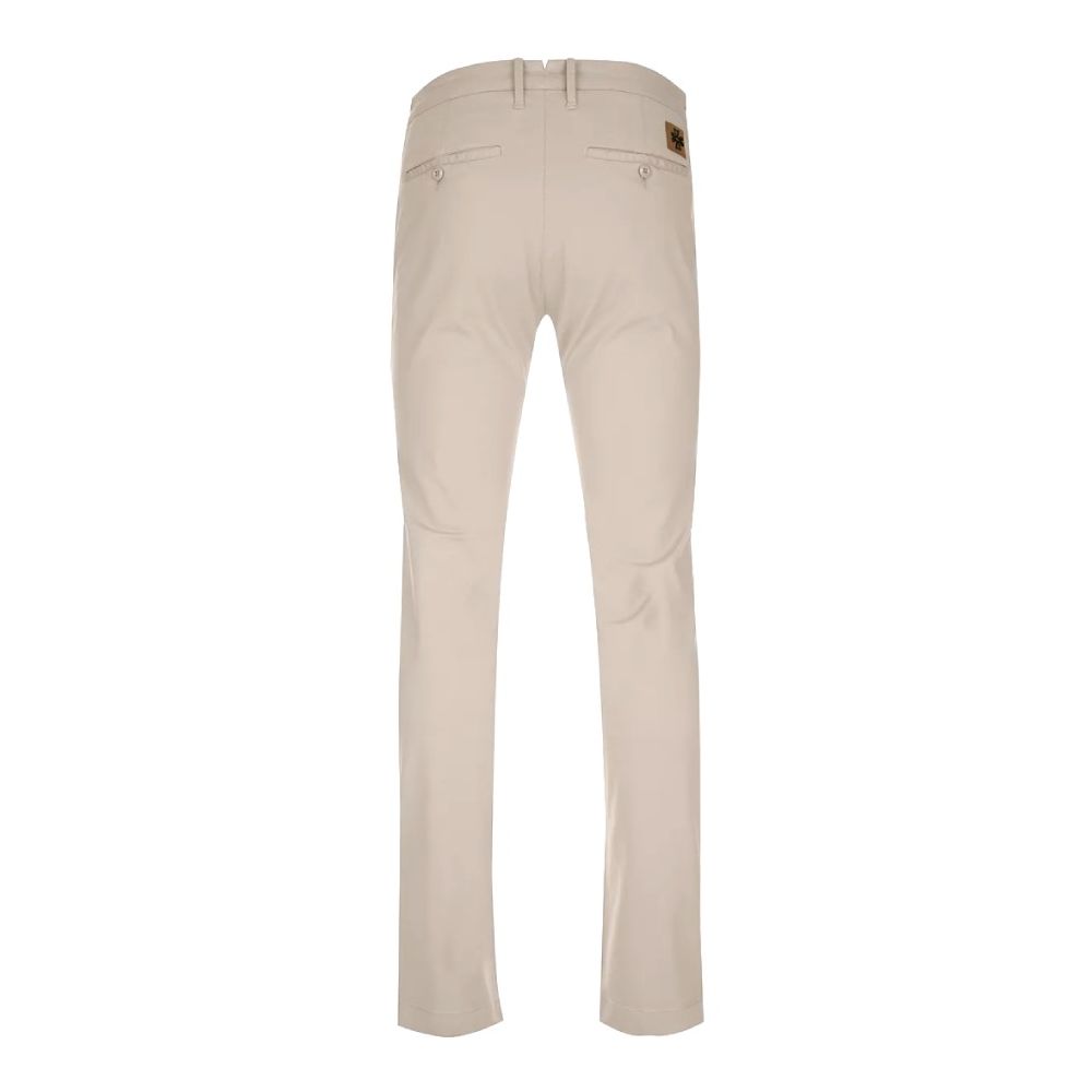 Beige katoenen chinobroek – Slim Fit Elegance